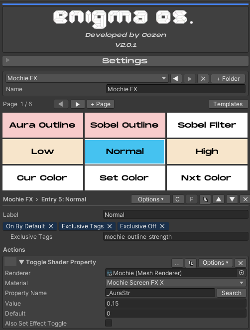Enigma OS editor in Unity